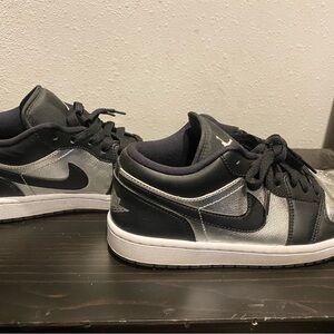 Jordan Black and Silver Sneakers Iconic Design